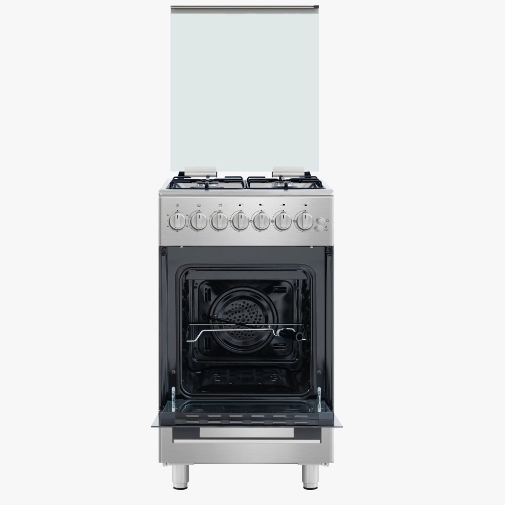 Cuisinière Haier HRG6402DDRSS – 60×60 cm (4 Feux Gaz)